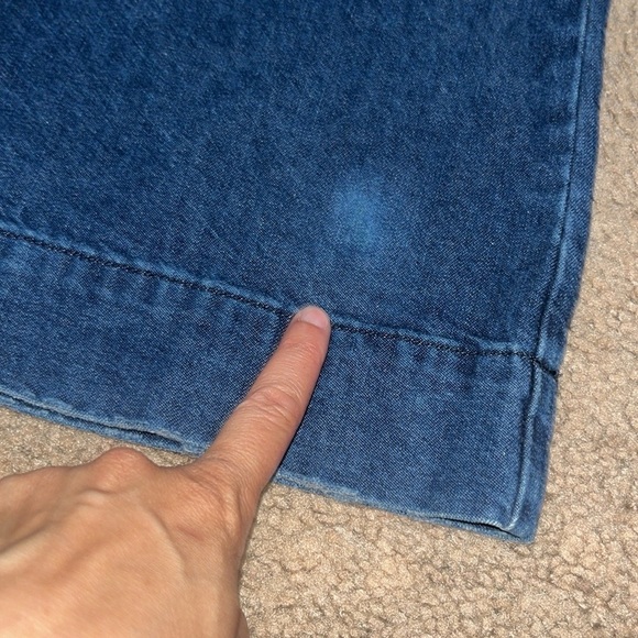 THE GREAT. The Seafair Jean Ultrahigh Wide Leg Jean Blue Grass Wash 26 - Picture 10 of 13